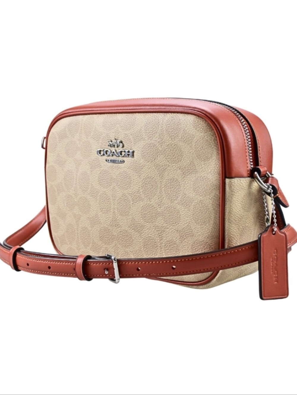COACH Signature Canvas Jamie Camera Bag W/ Coach Dust Bag